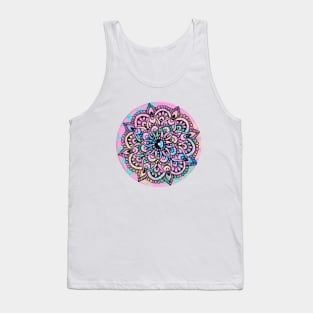 Pink Pastel Mandala Tank Top